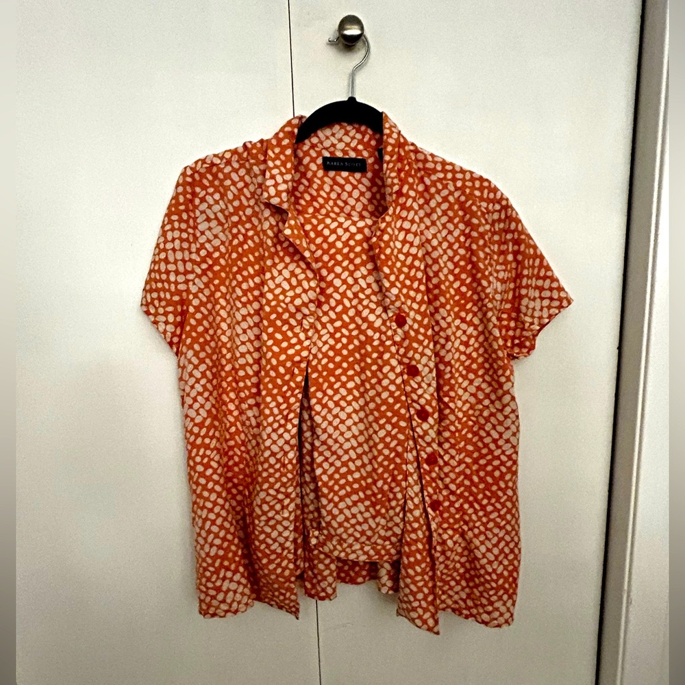Karen Scott Silk 2 Piece Outfit
